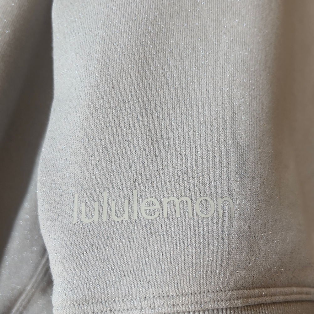 Lululemon Gray Sparkle Sweatshirt- Size 8